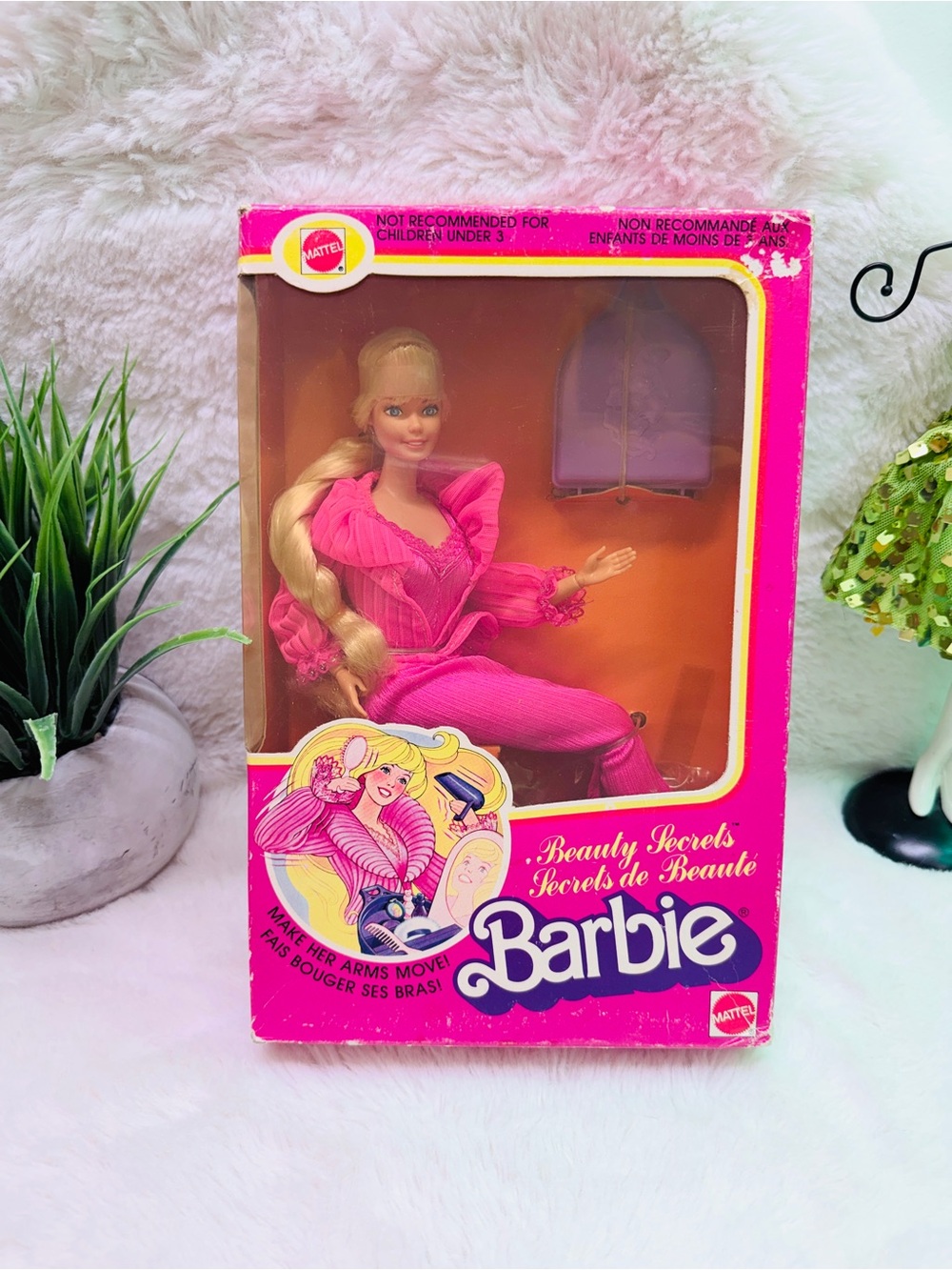Never Removed From Box 1979 Mattel Barbie Beauty Secrets Pink Fashion Doll 💝